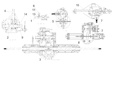 Transmission Diagram and Parts List for 13AN775S345 2019 Yard Machines Lawn Tractor
